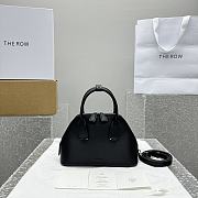 The Row Mini Devon Bag in Leather Black - 24x13x20 - 1