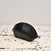 The Row Mel Clutch in Leather Black - 27x14x6cm - 3