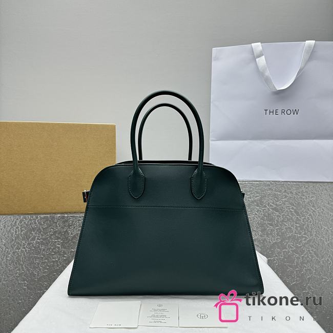 The Row Soft Margaux 15 Bag in Calfskin Leather Green - 38x28x23cm - 1