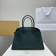 The Row Soft Margaux 15 Bag in Calfskin Leather Green - 38x28x23cm - 1