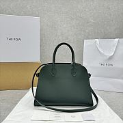 The Row Soft Margaux 12 Bag in Calfskin Leather Green - 30.5x23x19cm - 1