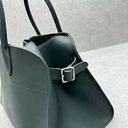 The Row Soft Margaux 12 Bag in Calfskin Leather Green - 30.5x23x19cm - 6