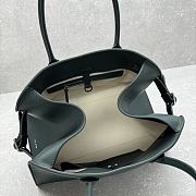 The Row Soft Margaux 12 Bag in Calfskin Leather Green - 30.5x23x19cm - 2