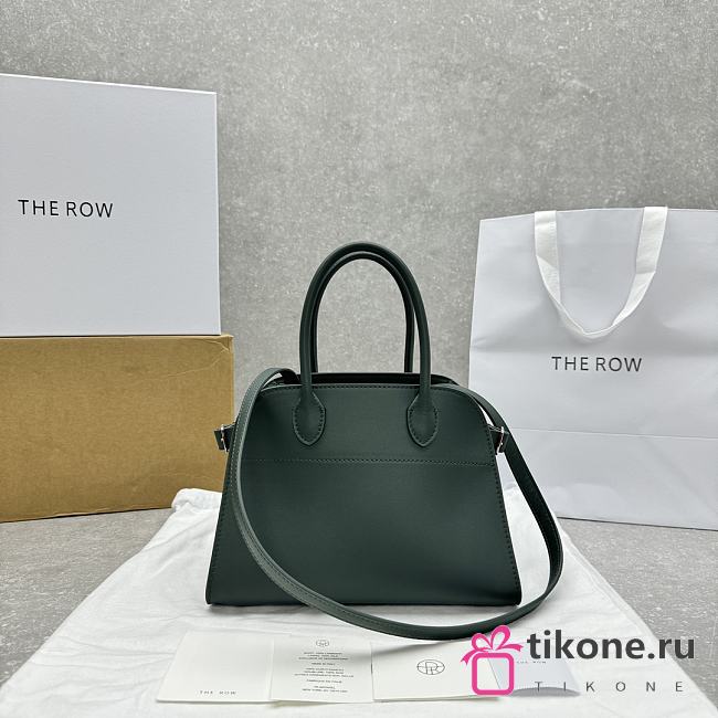 The Row Soft Margaux 10 Bag in Calfskin Leather Green - 25.5x18x19cm - 1