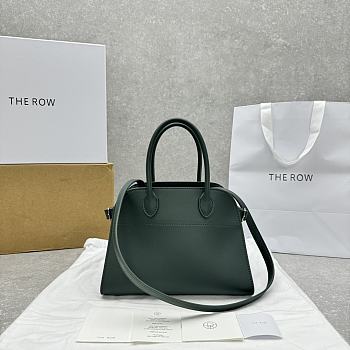 The Row Soft Margaux 10 Bag in Calfskin Leather Green - 25.5x18x19cm