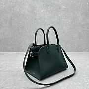 The Row Soft Margaux 10 Bag in Calfskin Leather Green - 25.5x18x19cm - 4