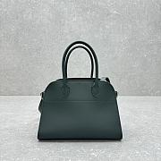 The Row Soft Margaux 10 Bag in Calfskin Leather Green - 25.5x18x19cm - 3