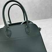 The Row Soft Margaux 10 Bag in Calfskin Leather Green - 25.5x18x19cm - 2