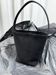 The Row Small N/S Park Tote Bag in Suede Black - 25x22x12cm - 5