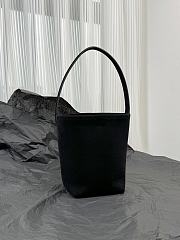 The Row Small N/S Park Tote Bag in Suede Black - 25x22x12cm - 4