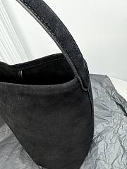 The Row Small N/S Park Tote Bag in Suede Black - 25x22x12cm - 2