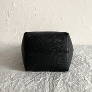 The Row Small N/S Park Tote Bag in Grained Black - 25x22x12cm - 2