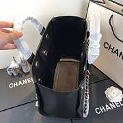 Chanel Chain Tote Size Large Caviar Leather Black - 2