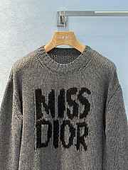 Dior Long Sweater Cashmere and Silk Gray - 2