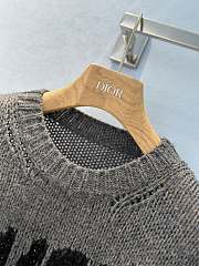 Dior Long Sweater Cashmere and Silk Gray - 4