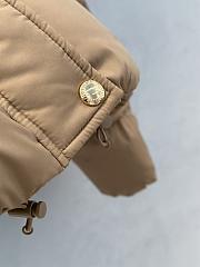 Miumiu Padded jacket With Logo Beige - 4