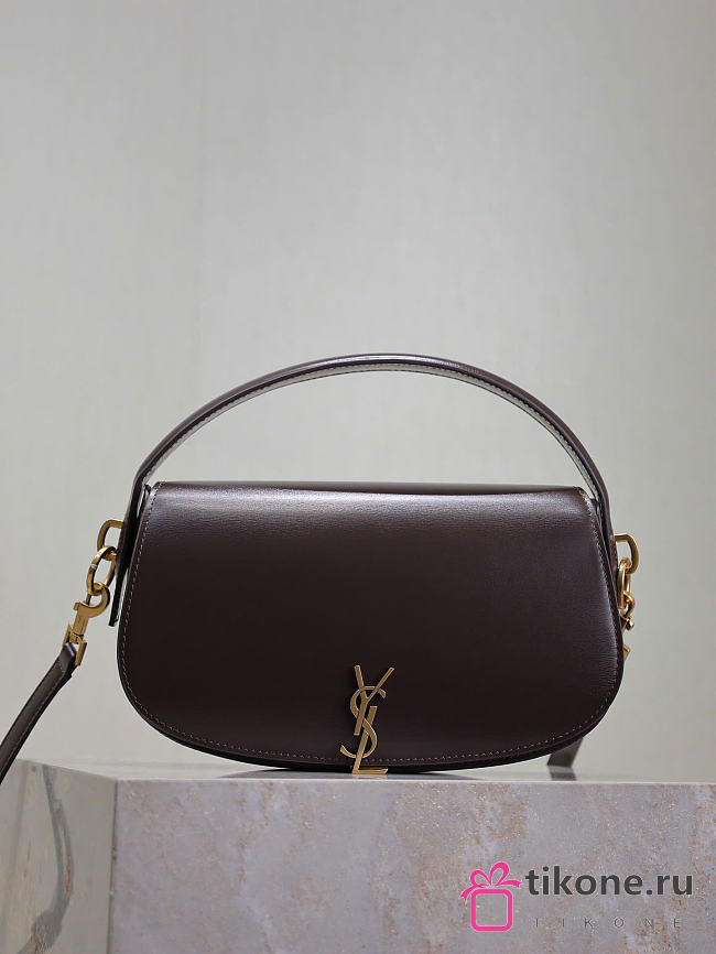 YSL Voltaire In Box Saint Laurent Raisin - 24x15x5cm - 1