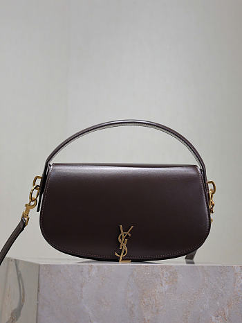 YSL Voltaire In Box Saint Laurent Raisin - 24x15x5cm