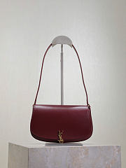 YSL Mini Voltaire In Box Saint Laurent Burgundy - 21x11x4.5cm - 1