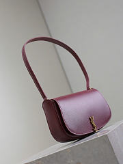 YSL Mini Voltaire In Box Saint Laurent Burgundy - 21x11x4.5cm - 3