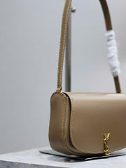 YSL Mini Voltaire In Box Saint Laurent Dark Beige - 21x11x4.5cm - 4