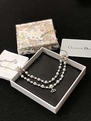 Dior Petit CD Treasure Necklace Silver D03S - 1