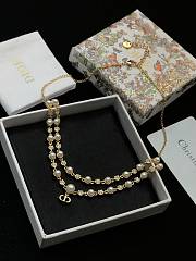 Dior Petit CD Treasure Necklace Gold D03S - 4