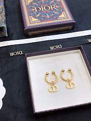 Dior Petit CD Cuff Earrings Gold  - 3