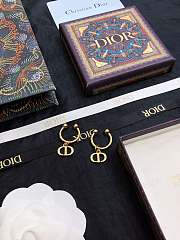 Dior Petit CD Cuff Earrings Gold  - 2