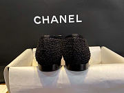 Chanel Ballet Flats Tweed Lamskin Black - 6