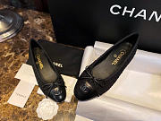 Chanel Ballet Flats Tweed Lamskin Black - 4