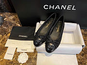 Chanel Ballet Flats Tweed Lamskin Black - 3