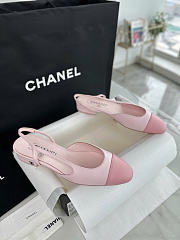 Chanel Slingbacks Lambskin Pink 2cm - 1