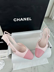 Chanel Slingbacks Lambskin Pink 6.5cm - 4