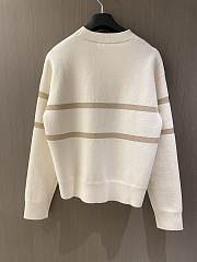 DiorAlps Sweater Ecru Blended Virgin Wool and Cashmere Knit  - 5