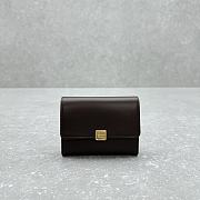 Miumiu Leather Card Holder Dark Brown - 10.5x8.5cm - 1