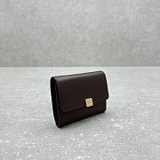 Miumiu Leather Card Holder Dark Brown - 10.5x8.5cm - 6