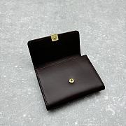 Miumiu Leather Card Holder Dark Brown - 10.5x8.5cm - 2