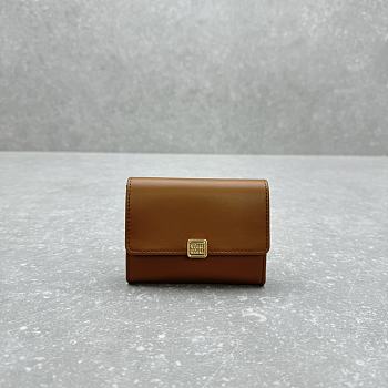 Miumiu Leather Card Holder Brown - 10.5x8.5cm