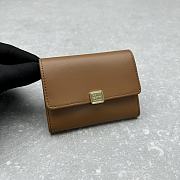 Miumiu Leather Card Holder Brown - 10.5x8.5cm - 3