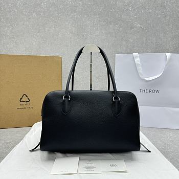 The Row EW Bowling Bag in Caviar Leather Black - 33×18×39cm