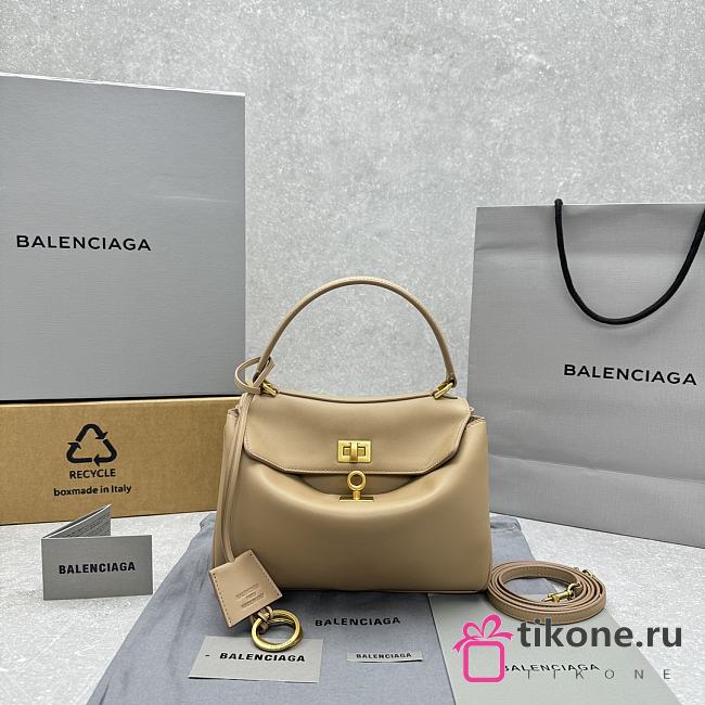 Balenciaga Women's Rodeo Mini Handbag in Latte - 23x10x18cm - 1