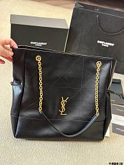 YSL Jamie Shopping Bag In Lambskin Black - 35x35x10cm - 6