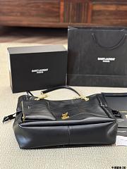 YSL Jamie Shopping Bag In Lambskin Black - 35x35x10cm - 3