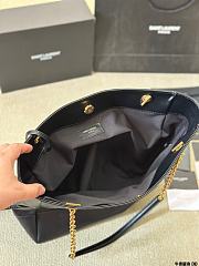 YSL Jamie Shopping Bag In Lambskin Black - 35x35x10cm - 2