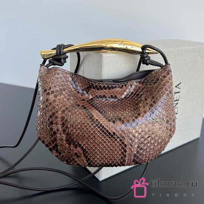 Bottega Veneta Baby Sardine Python Fondant - 20x12x2.5cm - 1