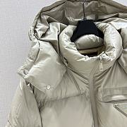 Prada Padded Jacket With Logo Beige - 5