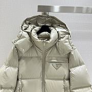 Prada Padded Jacket With Logo Beige - 6