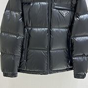 Prada Padded Jacket With Logo Black - 4