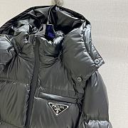 Prada Padded Jacket With Logo Black - 3